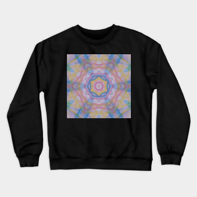 P22C, Abstract Geometric Colorful Unique Original Zen Contemporary Art Crewneck Sweatshirt by Unique Black White Colorful Abstract Art